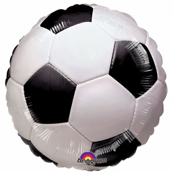 Fóliový balónek "Fotbalový míč", 45 cm - obr. 1
