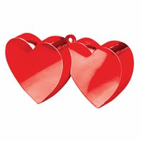 Těžítko na balónky "Srdce" ČERVENÉ