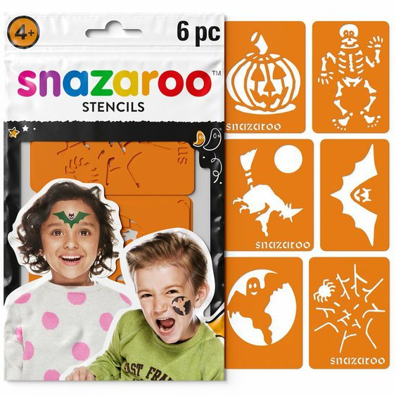 SNAZAROO šablony na obličejové barvy HALLOWEEN, 6ks - Obr. 1