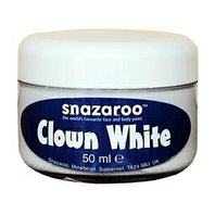 SNAZAROO barva na obličej "Klaunská bílá", 50 ml
