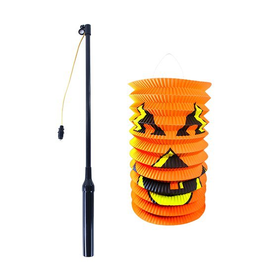 Lampion “Halloween” se svítící hůlkou, 15 cm - Obr. 1
