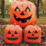 Halloweenské pytle na listí "Dýně", 3 ks - obr. 1