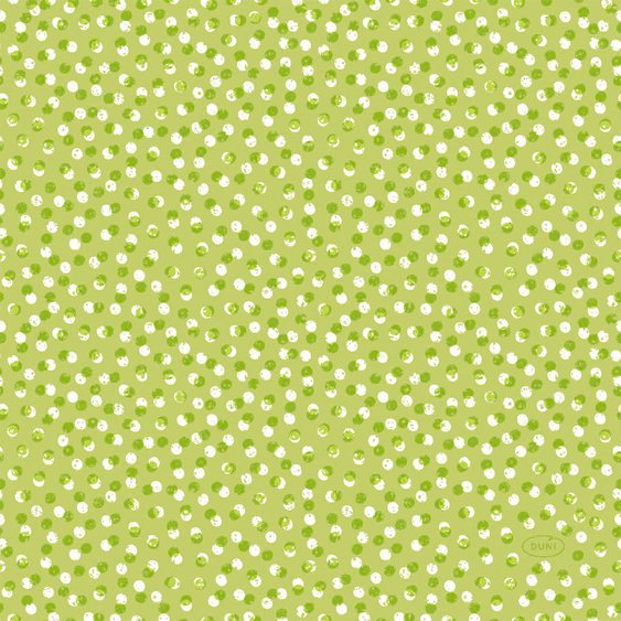 Ubrousky “Playful Dots” ZELENÉ, 33x33 cm, 20 ks - Obr.1