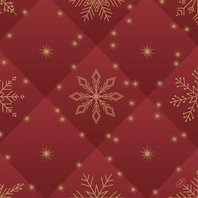 Ubrousky Dunisoft “Zimní vločky” BORDÓ, 40x40 cm, 60 ks - Obr.1