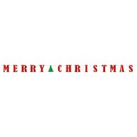Banner "Merry Christmas", 365 x 12 cm - Obr. 1