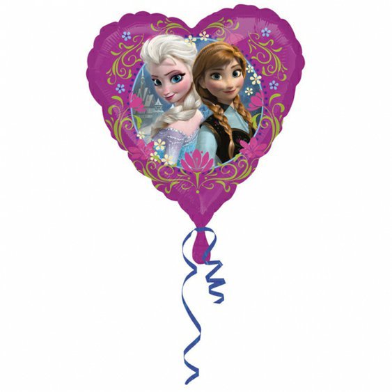 Fóliový balónek srdce “Frozen - Ledové království”, 43 cm - Obr. 1