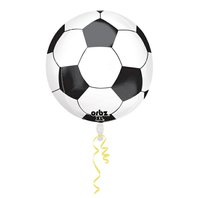 ORBZ průhledný balónek “Fotbalový míč”, 40 cm - obr. 1