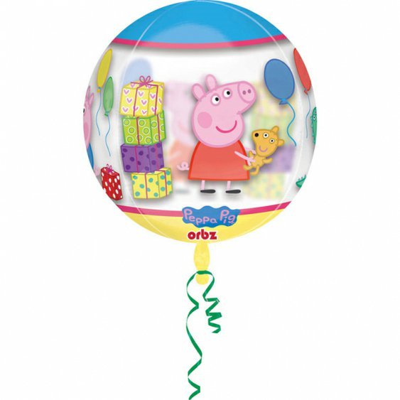 Průhledný balónek “Prasátko Peppa”, 38 x 40 cm - Obr. 1