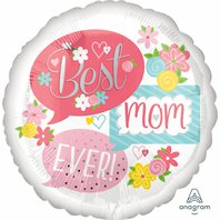 Fóliový balónek "Best Mom Ever", 71 cm
