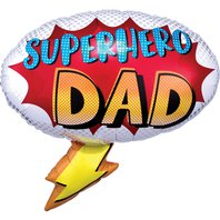 Fóliový balónek "Superhero Dad", 68x66 cm
