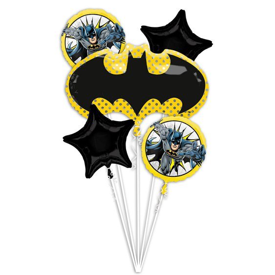 Balónkový buket “Batman”, 5 ks - Obr. 1