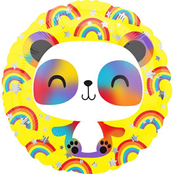 Fóliový balónek “Happy Panda”, 43 cm - Obr. 1