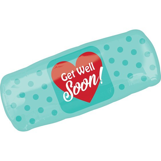 Fóliový balónek “Get Well Soon!” - Obr. 1