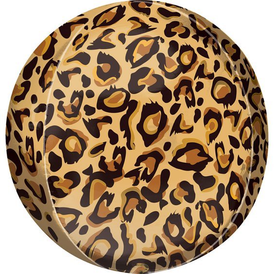 Fóliový balónek kulatý “vzor-Leopard”, 40 cm - Obr. 1