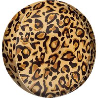 Fóliový balónek kulatý “vzor-Leopard”, 40 cm