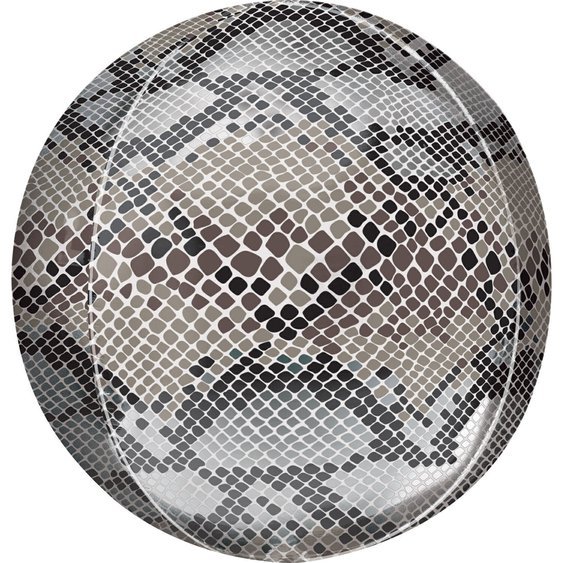 Fóliový balónek kulatý “vzor-Hadí kůže”, 40 cm - Obr. 1