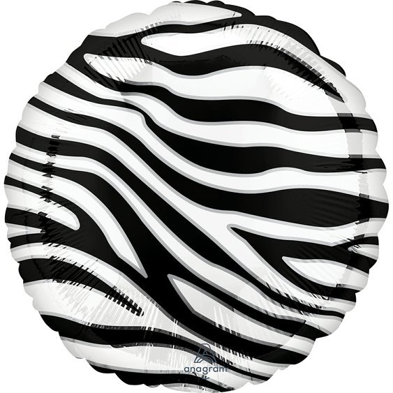 Fóliový balónek “vzor-Zebra”, 43 cm - Obr. 1