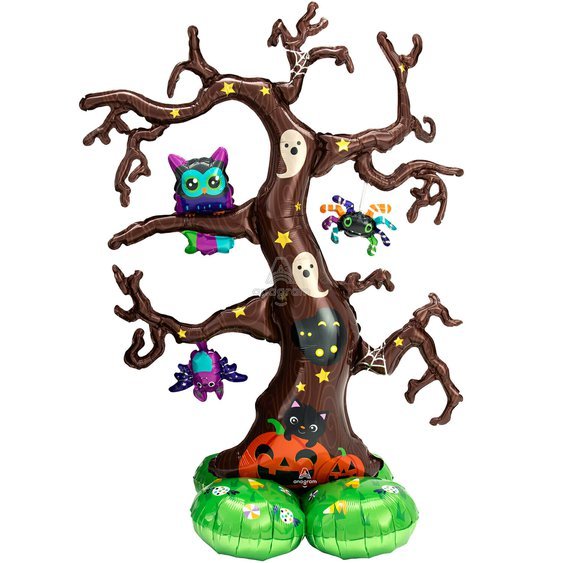 Stojící halloweenský balónek “Strašidelný strom” - Obr. 1