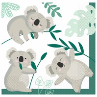 Ubrousky “Koala”, 33x33 cm, 16 ks