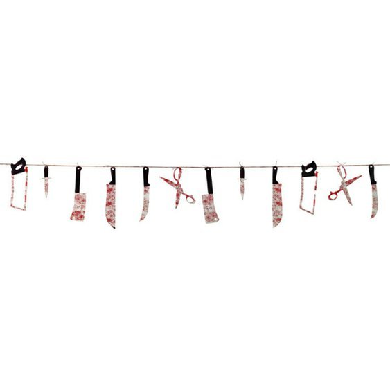 Girlanda fóliová “Krvavé zbraně”, 230 cm - Obr. 1
