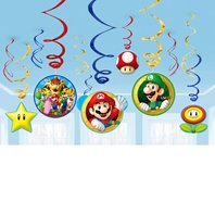 Závěsné spirály “Super Mario”, 12 ks