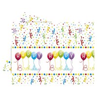 Plastový ubrus "Happy Birthday", 120x180 cm