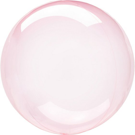 Průhledná balónková bublina TMAVĚ RŮŽOVÁ, 45 cm - obr. 1