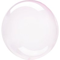 Průhledná balónková bublina SVĚTLE-RŮŽOVÁ, 45 cm