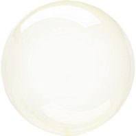 Průhledná balónková bublina ŽLUTÁ, 45 cm