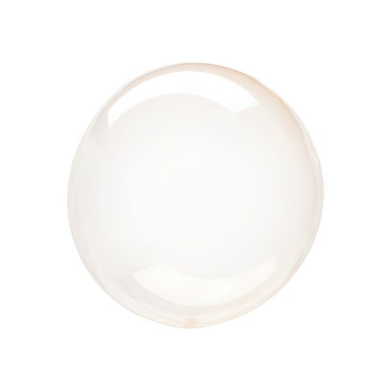 Průhledná balónková bublina ORANŽOVÁ, 25 cm - obr. 1