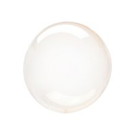 Průhledná balónková bublina ORANŽOVÁ, 25 cm