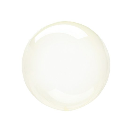 Průhledná balónková bublina ŽLUTÁ, 25 cm - obr. 1