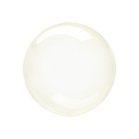 Průhledná balónková bublina ŽLUTÁ, 25 cm