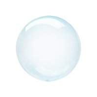 Průhledná balónková bublina MODRÁ, 25 cm