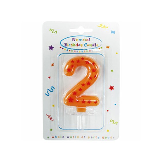 Narozeninová svíčka číslo "2" - obr. 1