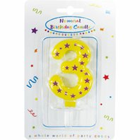 Narozeninová svíčka číslo "3" - obr. 1