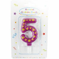 Narozeninová svíčka číslo "5" - obr. 1