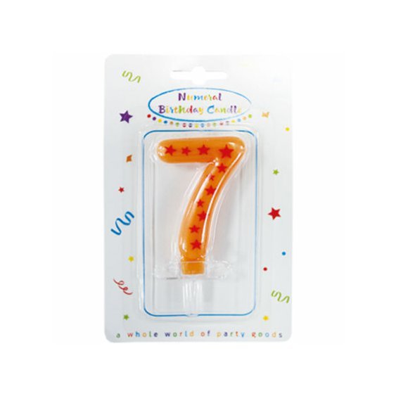 Narozeninová svíčka číslo "7" - obr. 1