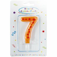 Narozeninová svíčka číslo "7" - obr. 1