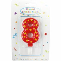 Narozeninová svíčka číslo "8" - obr. 1