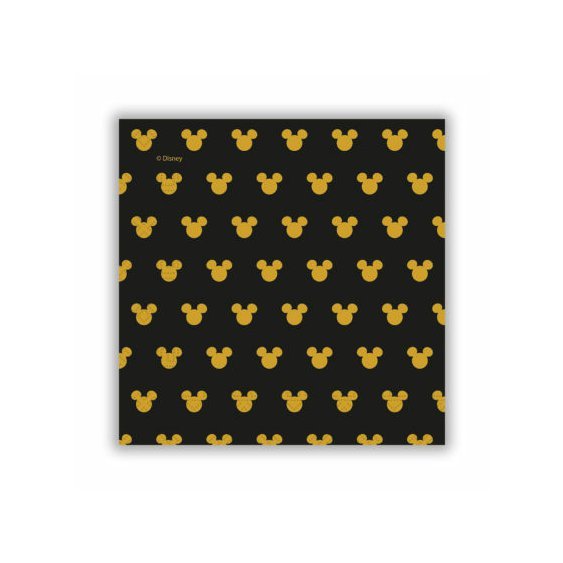 Papírové ubrousky "Mickey Gold", 33x33 cm, 20 ks - Obr. 1