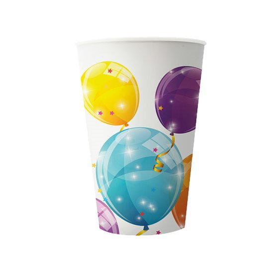 Plastový kelímek “Třpytivé balónky”, 400ml - Obr. 1