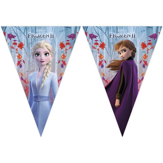 Vlaječková girlanda "Frozen - Ledové království 2" - Obr. 1