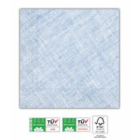 EKO papírové ubrousky SVĚTLE MODRÉ, 33x33 cm, 20 ks