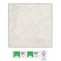 EKO papírové ubrousky SVĚTLE HNĚDÉ, 33x33 cm, 20 ks