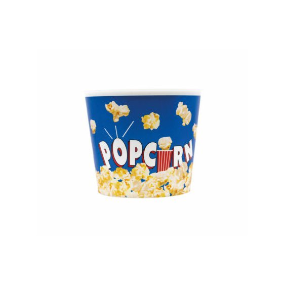 Plastový kbelík na popcorn MODRÝ - Obr. 1