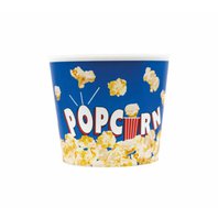 Plastový kbelík na popcorn MODRÝ