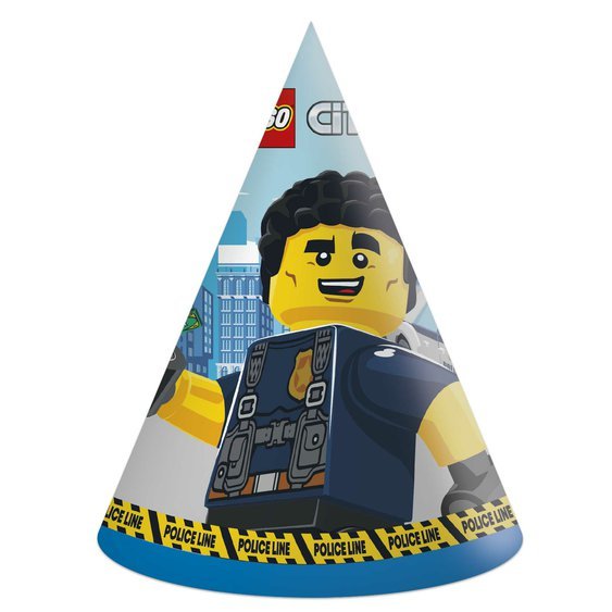 Čepičky "Lego City", 6 ks - Obr. 1