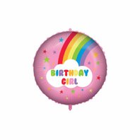 Fóliový balónek s těžítkem “Birthday Girl”, 46 cm