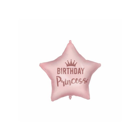 Fóliový balónek s těžítkem “Birthday Princess”, 46 cm - Obr. 1